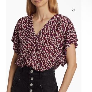 Isabel Marant Étoile
Delocia Abstract-Print Blouse size 40 new with tags $385